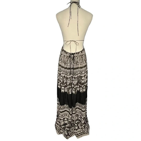 Free People Black and White Printed Triangle Top Maxi Dress Size X-Small
. - Picture 3 of 16